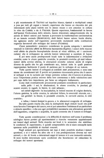 Il Cancro rivista trimestrale del centro per lo studio, diagnosi e cura dei tumori