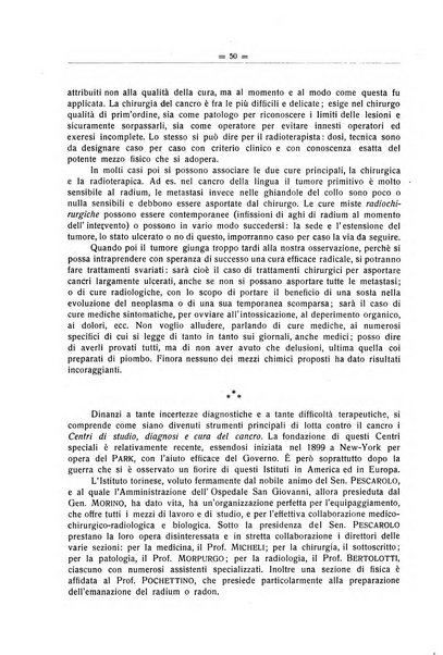 Il Cancro rivista trimestrale del centro per lo studio, diagnosi e cura dei tumori