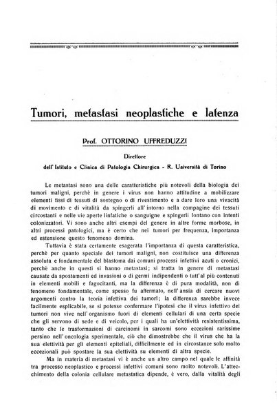 Il Cancro rivista trimestrale del centro per lo studio, diagnosi e cura dei tumori