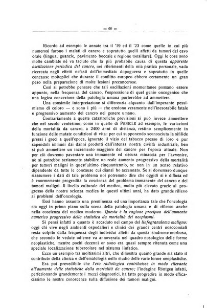 Il Cancro rivista trimestrale del centro per lo studio, diagnosi e cura dei tumori