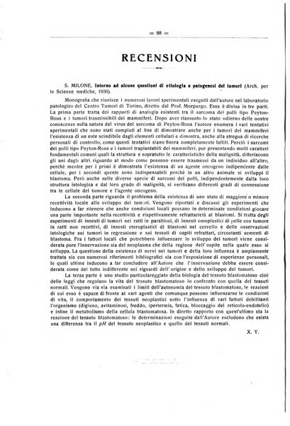 Il Cancro rivista trimestrale del centro per lo studio, diagnosi e cura dei tumori