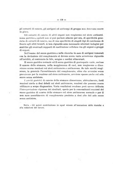 Il Cancro rivista trimestrale del centro per lo studio, diagnosi e cura dei tumori