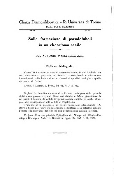 Il Cancro rivista trimestrale del centro per lo studio, diagnosi e cura dei tumori