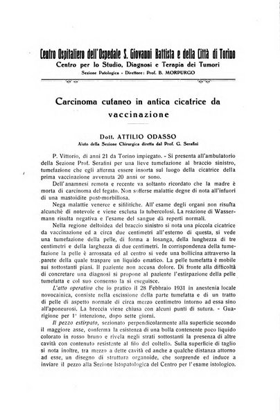 Il Cancro rivista trimestrale del centro per lo studio, diagnosi e cura dei tumori