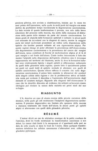 Il Cancro rivista trimestrale del centro per lo studio, diagnosi e cura dei tumori