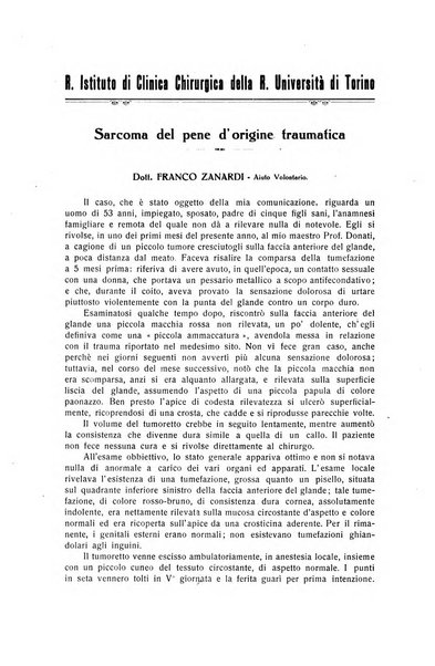 Il Cancro rivista trimestrale del centro per lo studio, diagnosi e cura dei tumori