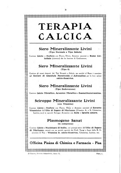 Il Cancro rivista trimestrale del centro per lo studio, diagnosi e cura dei tumori