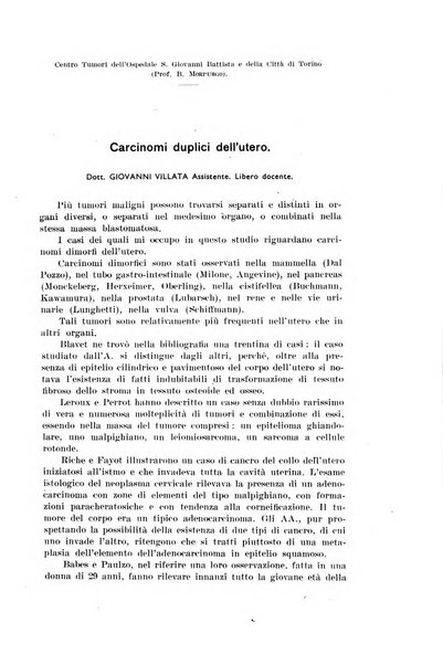 Il Cancro rivista trimestrale del centro per lo studio, diagnosi e cura dei tumori