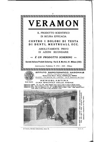 Il Cancro rivista trimestrale del centro per lo studio, diagnosi e cura dei tumori