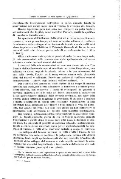 Il Cancro rivista trimestrale del centro per lo studio, diagnosi e cura dei tumori