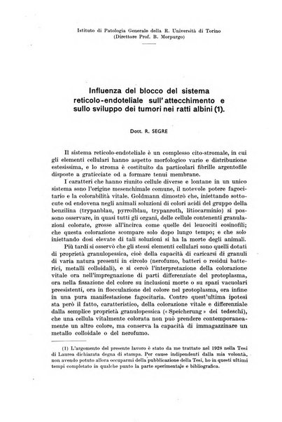 Il Cancro rivista trimestrale del centro per lo studio, diagnosi e cura dei tumori