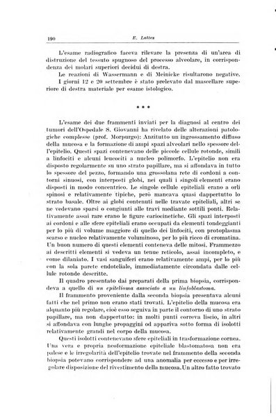 Il Cancro rivista trimestrale del centro per lo studio, diagnosi e cura dei tumori