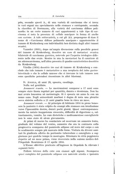 Il Cancro rivista trimestrale del centro per lo studio, diagnosi e cura dei tumori