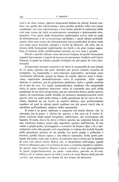 Il Cancro rivista trimestrale del centro per lo studio, diagnosi e cura dei tumori