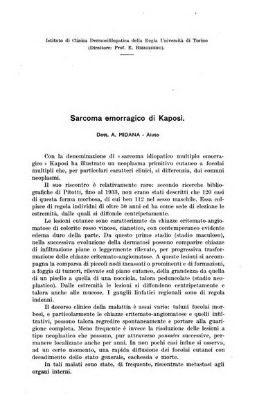 Il Cancro rivista trimestrale del centro per lo studio, diagnosi e cura dei tumori