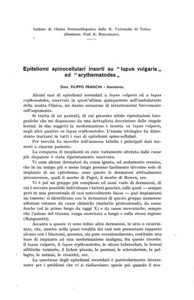 Il Cancro rivista trimestrale del centro per lo studio, diagnosi e cura dei tumori