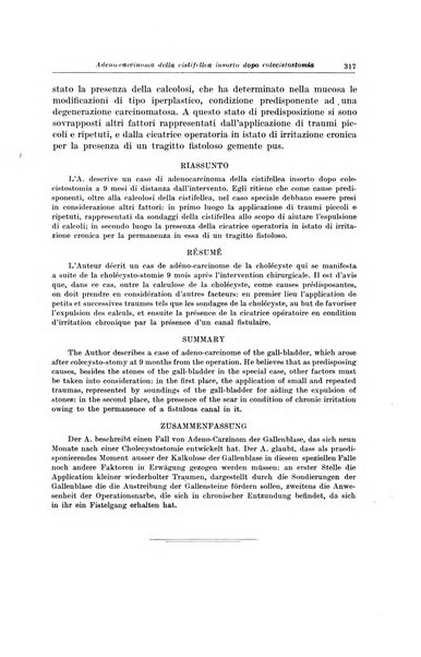 Il Cancro rivista trimestrale del centro per lo studio, diagnosi e cura dei tumori