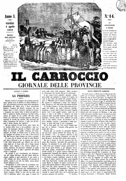 Il carroccio : giornale delle provincie