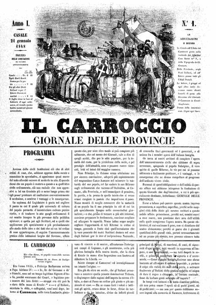 Il carroccio : giornale delle provincie