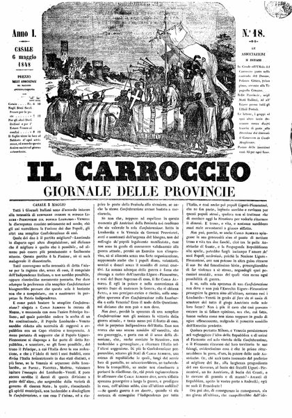 Il carroccio : giornale delle provincie