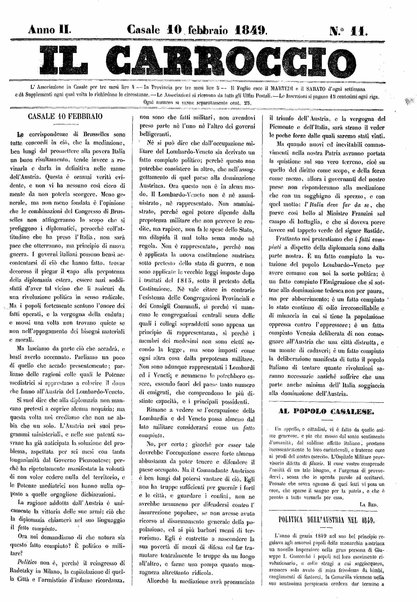 Il carroccio : giornale delle provincie