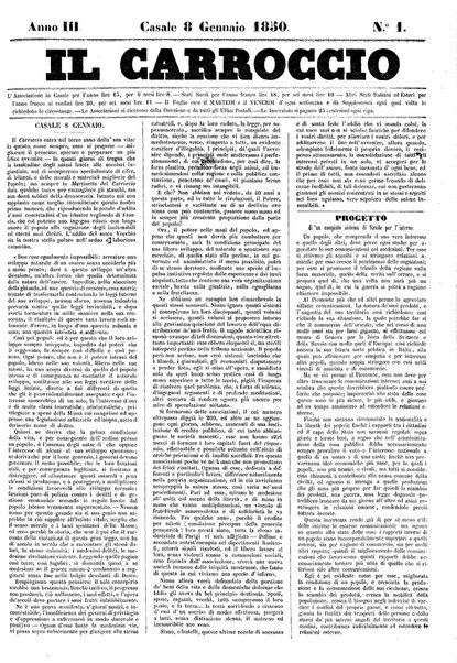 Il carroccio : giornale delle provincie