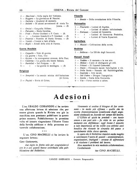 Cesena rivista mensile del Comune