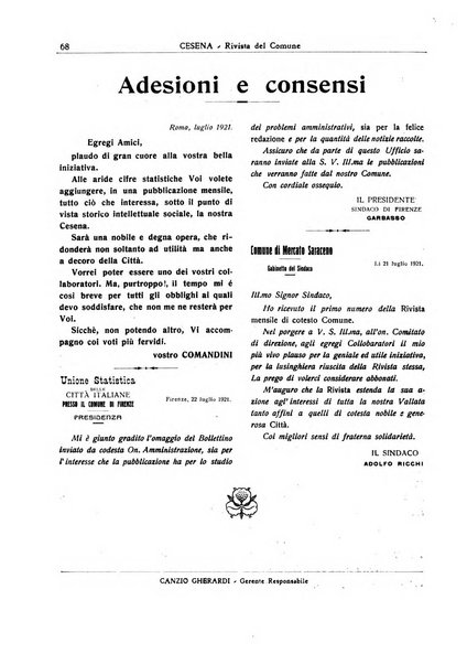 Cesena rivista mensile del Comune