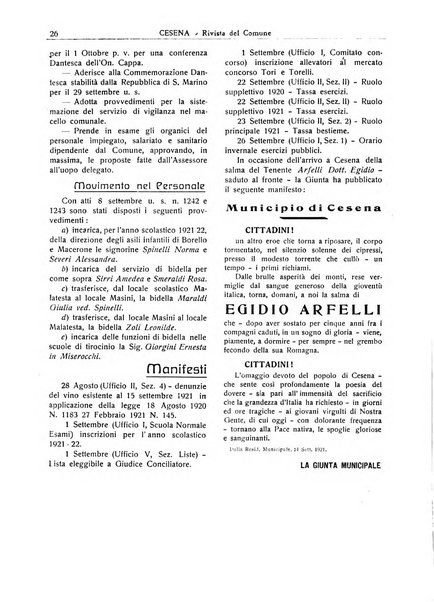 Cesena rivista mensile del Comune