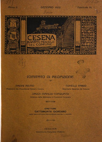 Cesena rivista mensile del Comune