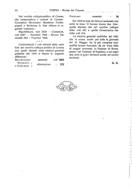 Cesena rivista mensile del Comune