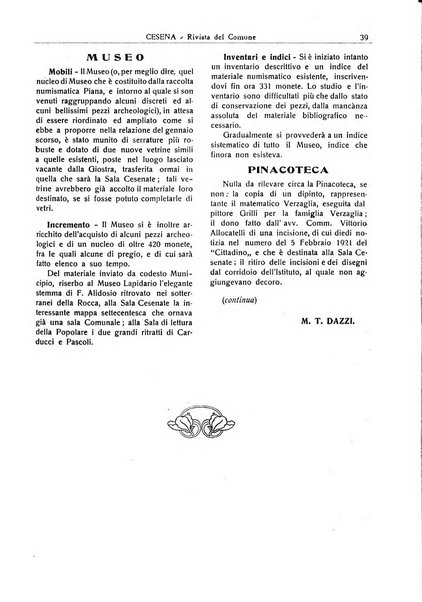 Cesena rivista mensile del Comune