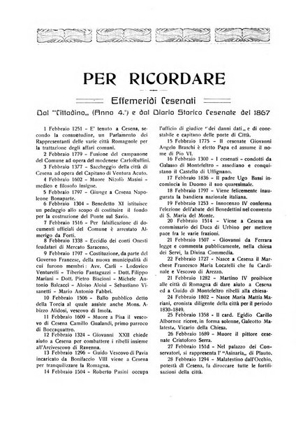 Cesena rivista mensile del Comune