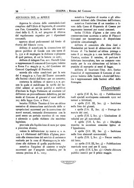 Cesena rivista mensile del Comune