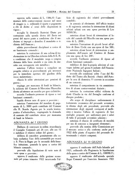 Cesena rivista mensile del Comune