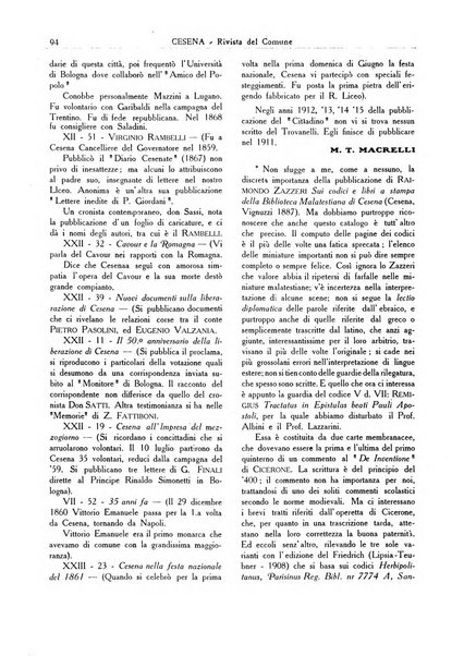 Cesena rivista mensile del Comune