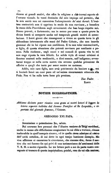 Il cattolico giornale religioso-letterario