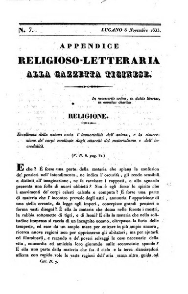 Il cattolico giornale religioso-letterario