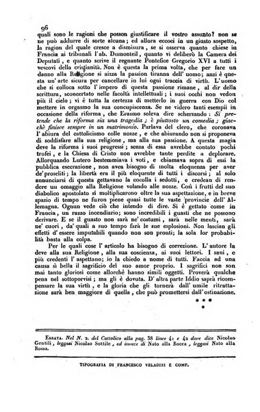 Il cattolico giornale religioso-letterario