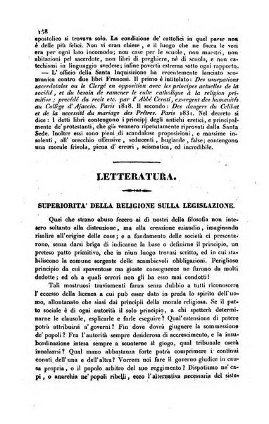 Il cattolico giornale religioso-letterario