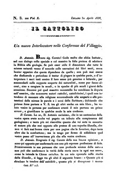 Il cattolico giornale religioso-letterario