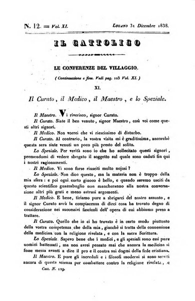 Il cattolico giornale religioso-letterario