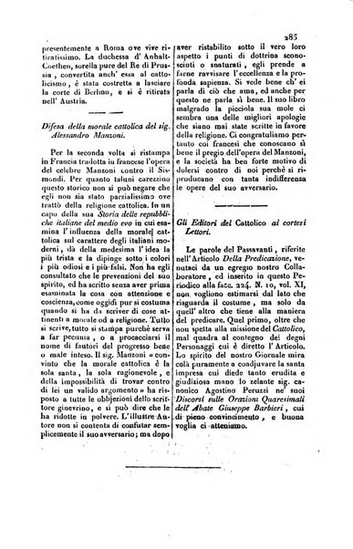 Il cattolico giornale religioso-letterario