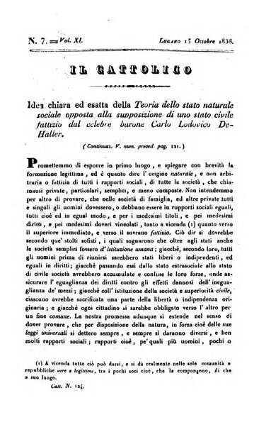 Il cattolico giornale religioso-letterario