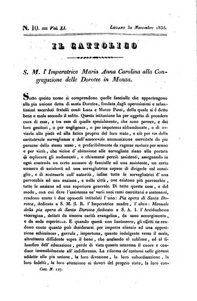 Il cattolico giornale religioso-letterario