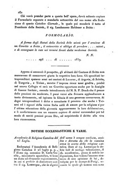 Il cattolico giornale religioso-letterario