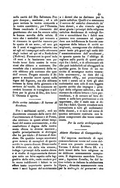 Il cattolico giornale religioso-letterario