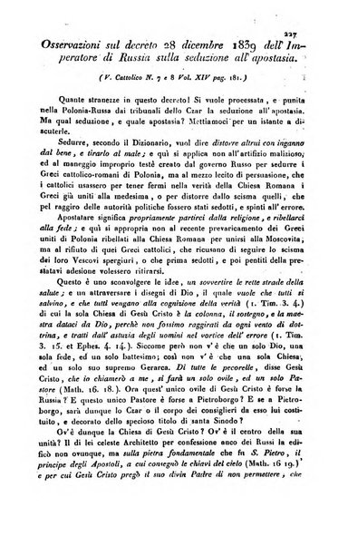 Il cattolico giornale religioso-letterario