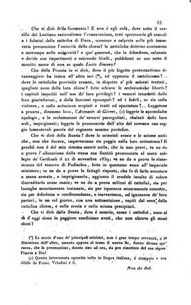 Il cattolico giornale religioso-letterario