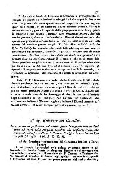 Il cattolico giornale religioso-letterario